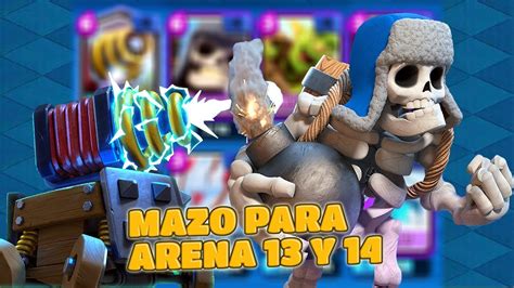 MAZO DE CHISPITAS PARA ARENA 13 Y 14 Clash Royale 2021 Con Esqueleto