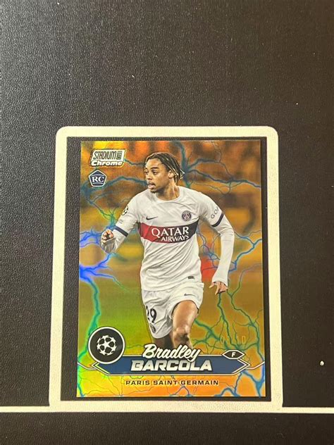 2023 24 Topps Stadium Club Bradley Barcola Rc 竞技场 新秀 巴尔克拉 巴尔科拉 大巴黎 金绿闪电