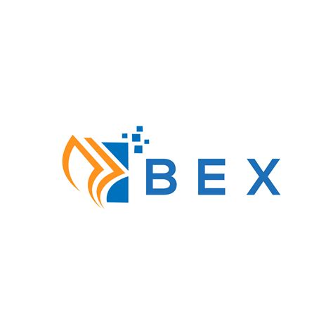 BEX credit repair accounting logo design on white background. BEX