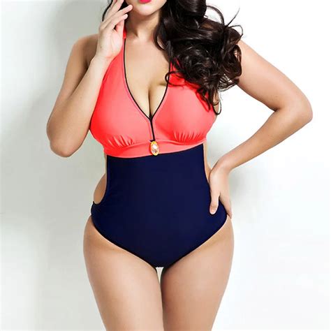 Plus Size Swimwear Female Bathing Suit One Piece Monokini Summer Sexy