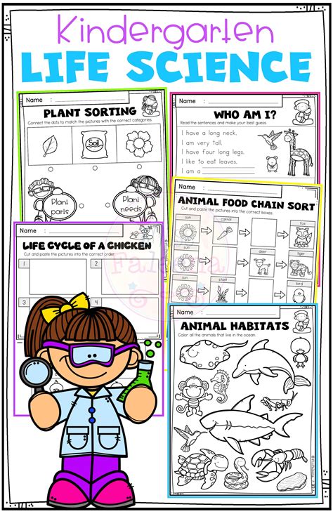 Kindergarten Science Worksheets