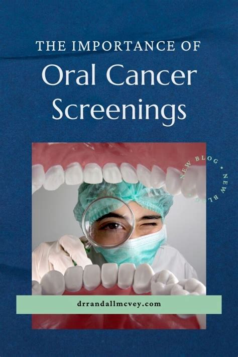 Oral Cancer Screening Dr Mcvey Read Now