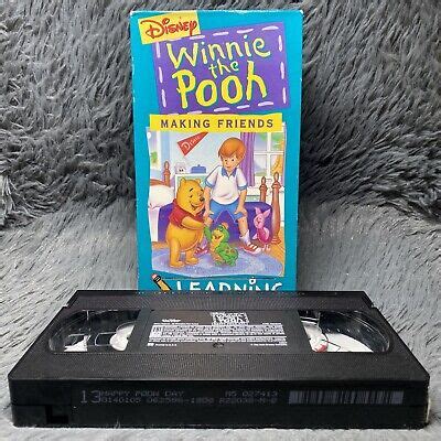 Disney Winnie The Pooh Making Friends Learning Vhs Vintage Tigger