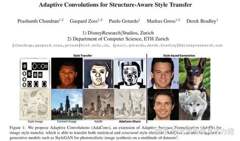 论文笔记 Adaptive Convolutions for Structure Aware Style Transfer 知乎