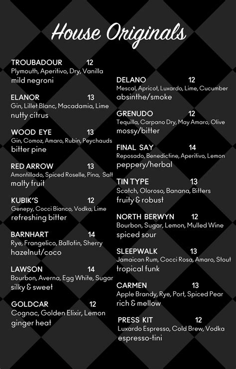 SIDEBAR MENU - FITZGERALDS