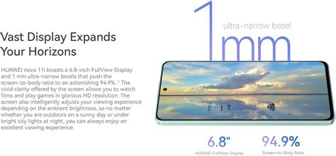 HUAWEI Nova 11i SmartPhone 6 8 FullView Display 94 9 Screen To Body