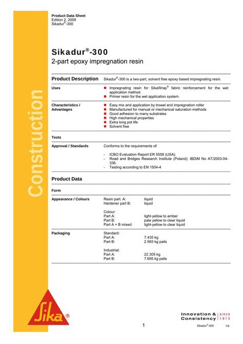 PDF Sikadur 300 PDF FileViscosity Shear Rate 50 S Carried