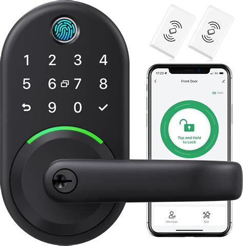 Smart Door Handle Lock With Keypad Yamiry Fingerprint Smart Lock