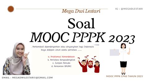 SOAL MOOC PPPK 2023 BATCH II TERBARU YouTube