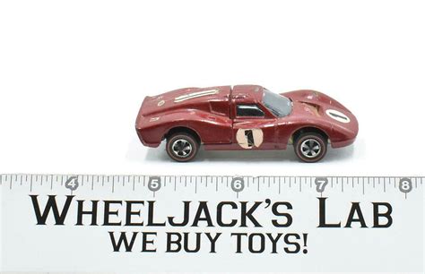 Ford Mark Iv Red Redline Hot Wheels Mattel Vintage Redline Rl Wheeljack S Lab