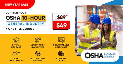 OSHA 10 Hour General Industry With FREE Course OSHA Outreach Courses