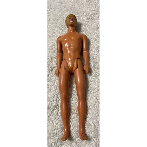 Mattel Toys Ken Doll 968 Body 1983 Head Molded Blonde Hair Barbie Mattel Vintage Blue Eyes