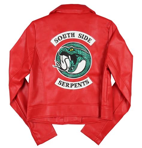 Riverdale Cheryl Blossom Red South Side Serpents Leather Jacket