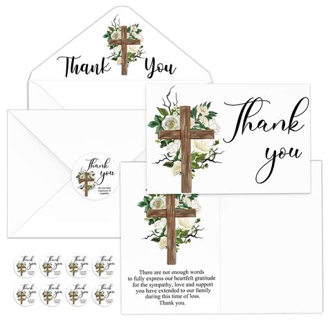 Buy Pack Funeral Thank You Cards Sympathy Thank You Cards With