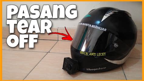 Pasang Tear Off Di Kyt Rc Accesories Helm Lampung Youtube