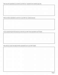 Existential Therapy Worksheet Editable Fillable Printable Pdf