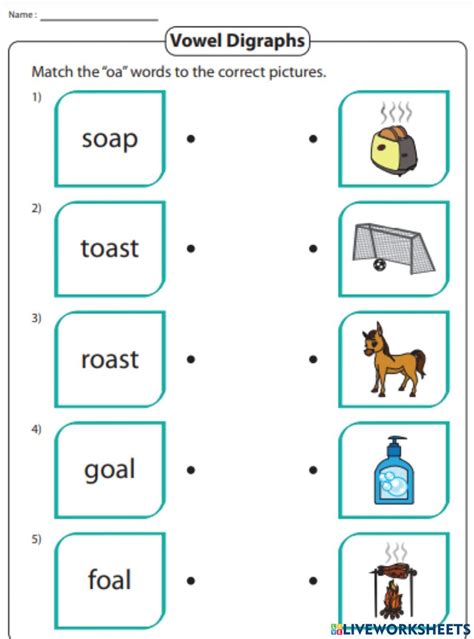 The Oa Sound Worksheet Phonics Worksheets Cvc Words Kindergarten