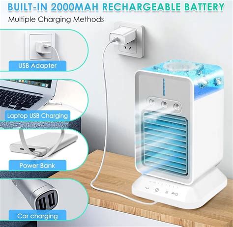 Portable Air Conditioner 4 In 1 Evaporative Air Cooler Personal Mini