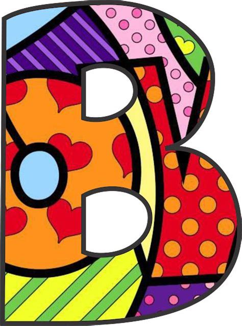 Alfabeto Png Romero Britto Alphabet Letter Templates Lettering Alphabet Romero Britto