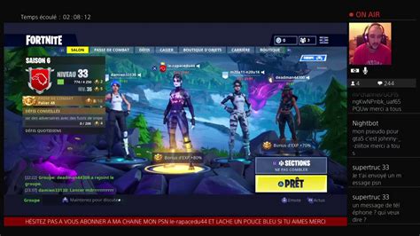 FORTNITE FACECAM OU SE CACHE TOP1 VENEZ NOMBREUX ON VISE LES 2400 ABOS