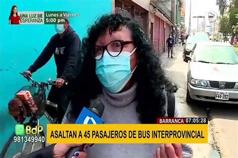 Asaltan a 45 pasajeros en bus interprovincial en Barranca Vídeo