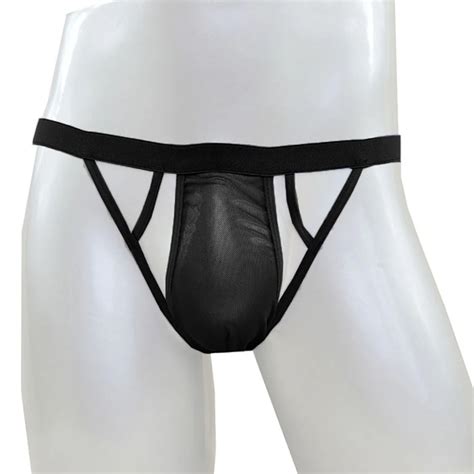 Men Sexy Underwear See Through Mesh G Thong Erotic Lingerie Jockstrap Thong Briefs Sexy Low