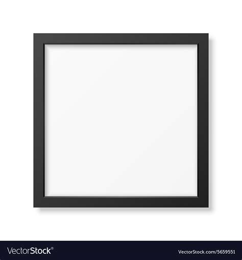 Realistic square black frame Royalty Free Vector Image