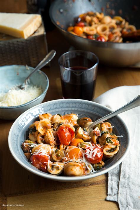 Orecchiette Mit Kirschtomaten Champignons Madame Cuisine