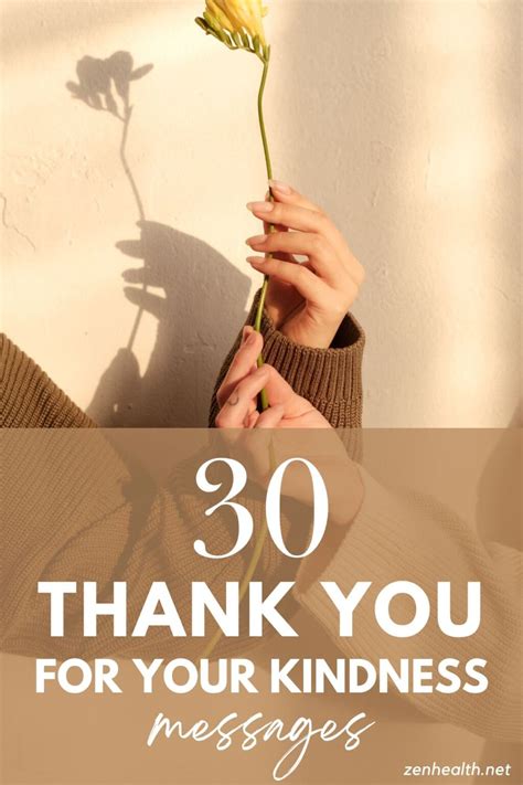 30 Thank You for Your Kindness Messages to Send Today - Zenhealth