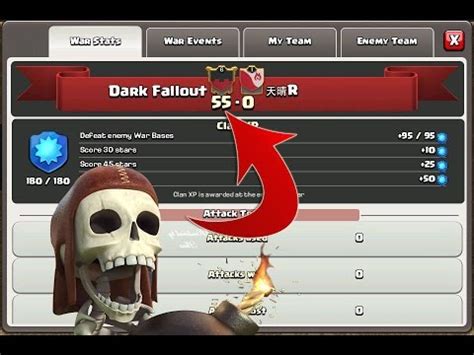 Clash Of Clans EPIC Flawless Clan War 55 0 Dark Fallout Episode 10