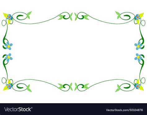 Plant theme frame background perfect Royalty Free Vector