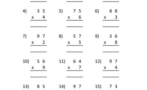 Hard Multiplication 2 Digit Problems Multiplication Word Otosection