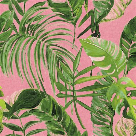 WLD53104W | Grover Pink Palmera Tropical Leaf Wallpaper