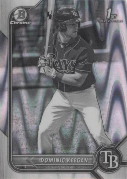 2022 Bowman Draft Chrome Black White RayWave Refractor BDC 9