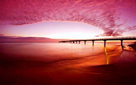 Pink Beach Sunset Wallpaper - WallpaperSafari