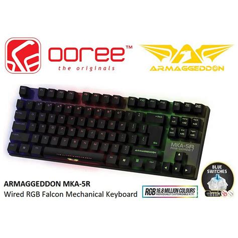 Armaggeddon Mka R Wired Usb Rgb Falcon Mechanical Blue Switches