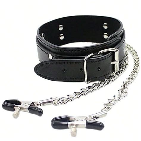 Sex Toys Nipple Clamps Neck Collar Restraints BDSM Bondage Sex Set For Adult Sweater Yoga Under