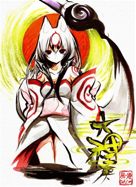 Okami Amaterasu By Kaze Hime On Deviantart Amaterasu Okami Anime