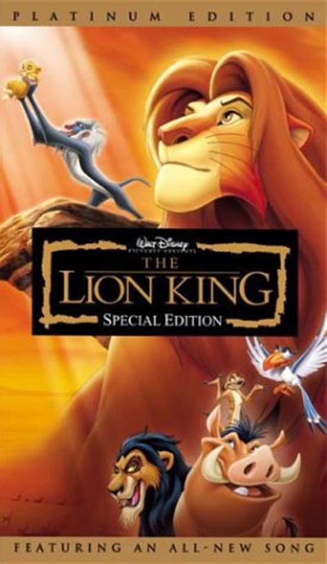 Opening to The Lion King: Special Edition 2003 DVD Disc 1 (UK Print ...