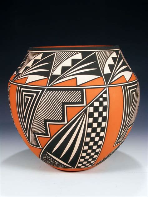 Native American Pottery Designs Patterns Lot 506: Native American Pottery Jar, Acoma Olla - The ...