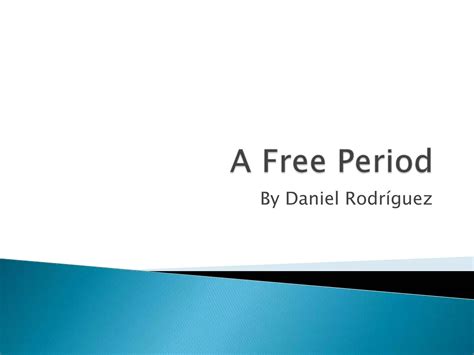 A Free Period Ppt