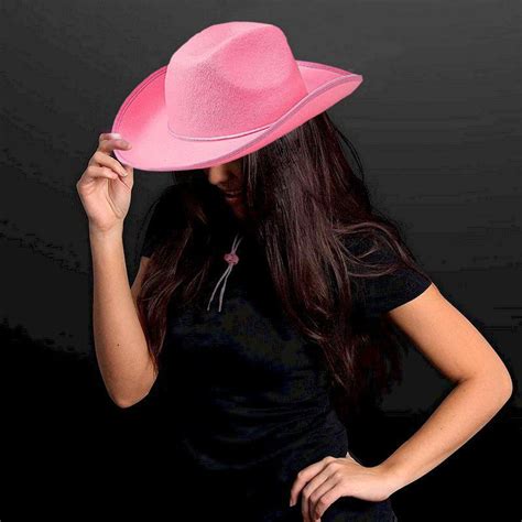 Sombrero Vaquero Rosa Disfraz Sombreros Vaqueros