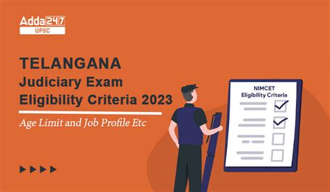 Telangana Judiciary Exam Eligibility Criteria Age Limit