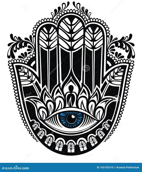 Hamsa Hand Of Fatima Vector Illustration Stock Vector Illustration