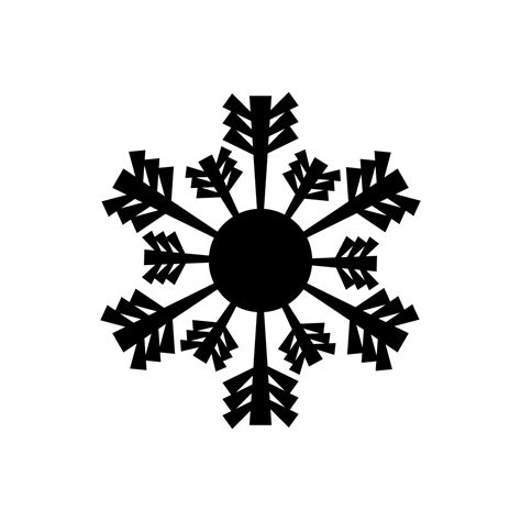 Snowflake icon, logo isolated on white background 10356200 Vector Art ...