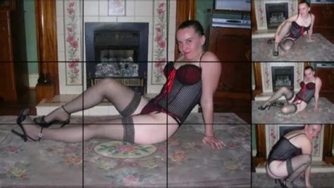 Sexy Basque Heels And Stockings And Suspenders Outdoors In T Nude