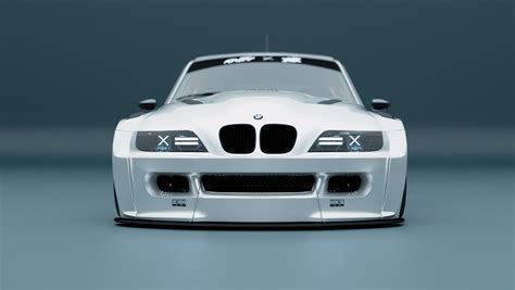 Artstation Custom Bmw Z3m 3d Model Blender File Textured Fbx Obj Mtl Files Resources