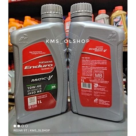 Jual Oli Enduro Matic V Sae W Liter Oli Pertamina Mesin Motor