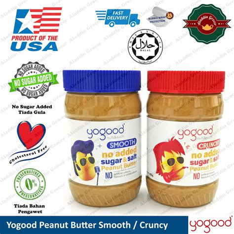 Yogood Peanut Butter Smooth Or Yogood Crunchy 453g EXP April 2025