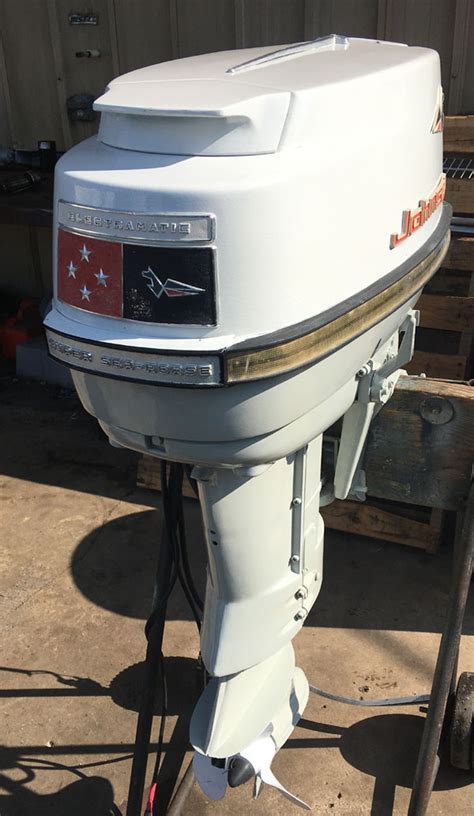 1966 40 Hp Johnson Outboard Antique Boat Motor For Sale